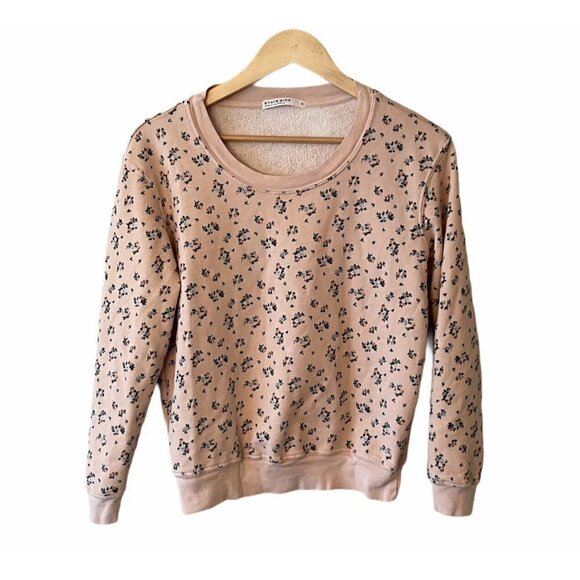 Stateside Small Pink Floral Fleece sweatshirt - Picture 1 of 6